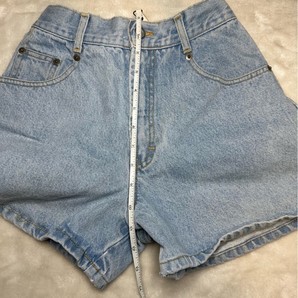 Vintage Esprit High Rise Light Wash Denim Mom Shorts Size 1/2 - Picture 11 of 13